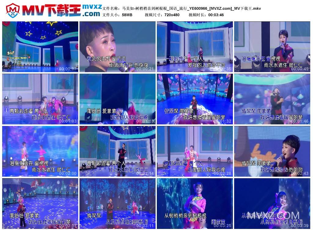 马美如-树梢梢亲到树根根_国语_流行_YE600966